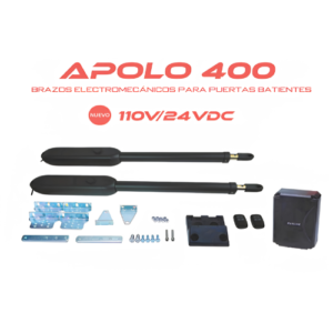 KIT DE 2 BRAZOS MARCA NAS MODELO APOLO 400 DISPONIBLE 110V/24VDC
